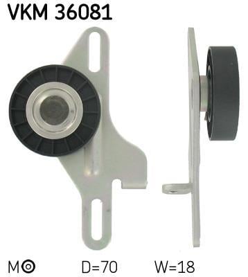 Galet tendeur de courroie d'accessoire SKF ref. VKM 36081